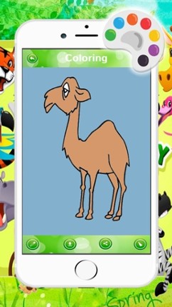 Funny Animal Coloring Paint Game For Kids screenshot