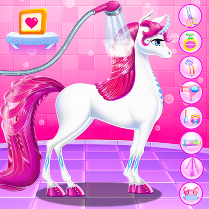 Unicorn Braided Hair Salon Game Cover