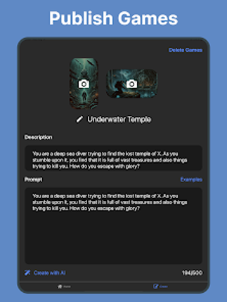 AdventureAI: Text-based RPG Image