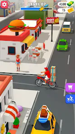 Delivery Boy Bicycle Game screenshot