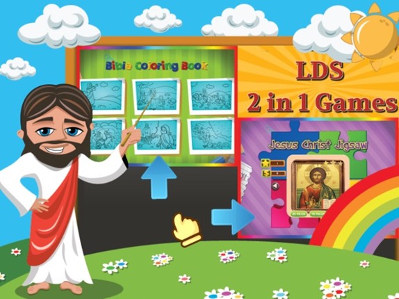 LDS Mormon Coloring Book And Jesus Christ Jigsaw screenshot