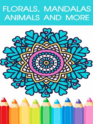 Mandala Coloring Book - Adult Colors Therapy Free Stress Relieving Pages 2 screenshot