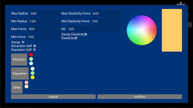 Physics of life simulator screenshot