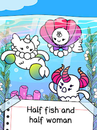Mermaid Evolution: Merge Game screenshot