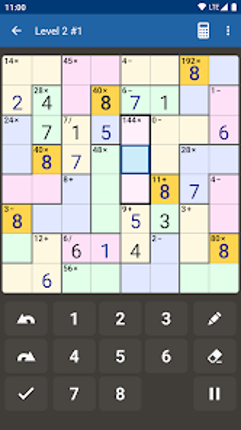 Andoku Calcudoku screenshot