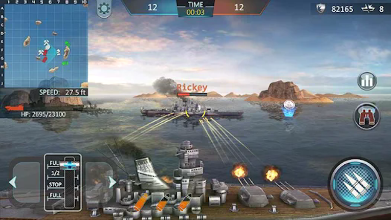 Warship Attack 3D Image