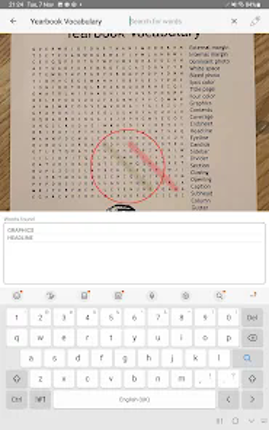 Word Search Scanner and Solver screenshot