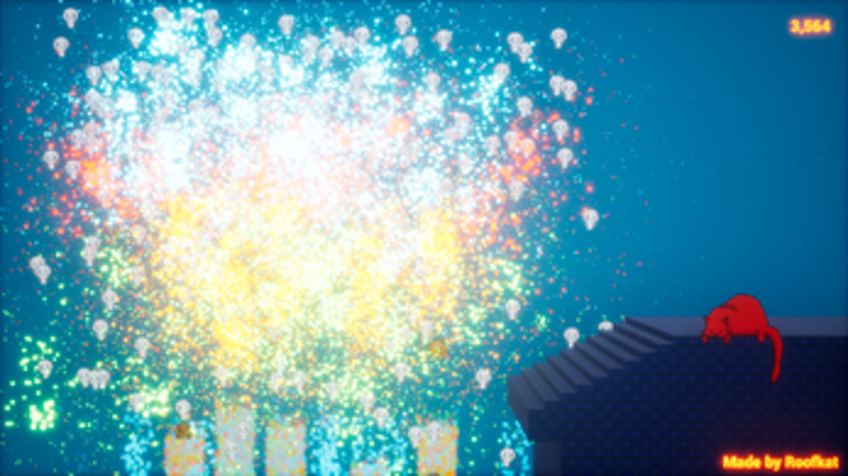 WarpThrough Fireworks Image