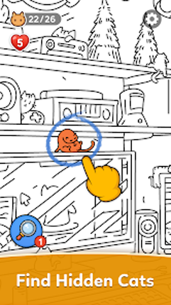 Find Hidden Cats- Spot it! screenshot