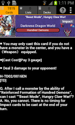 FC Buddyfight Database Image