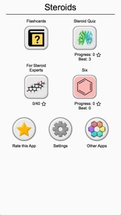 Steroids - Chemical Formulas screenshot