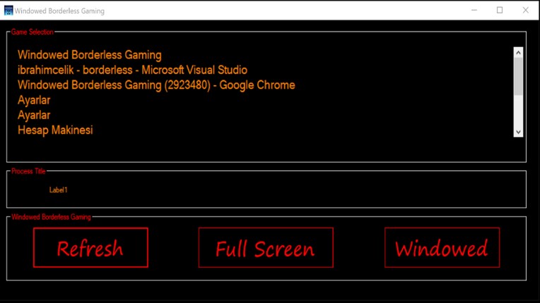 Windowed Borderless Gaming screenshot