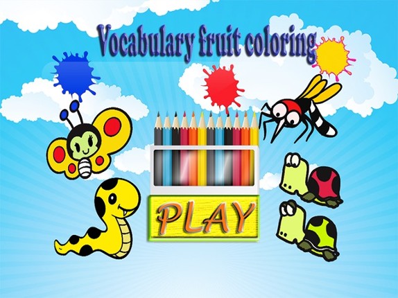 Animals Vocabulary Coloring Books screenshot