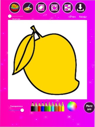 Fruit &amp; Vegetables Coloring screenshot