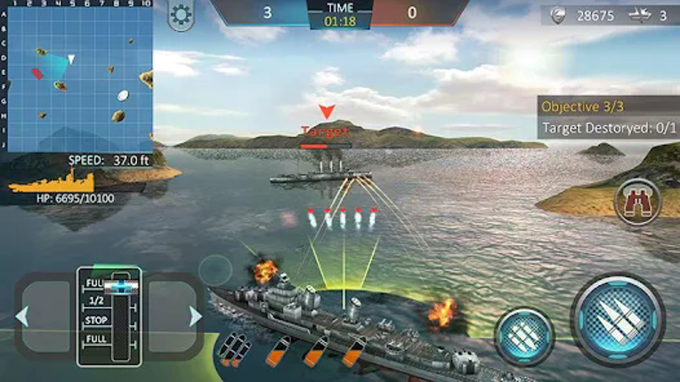 Warship Attack 3D screenshot