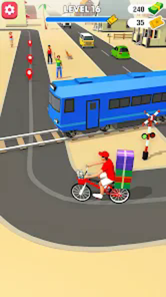 Delivery Boy Bicycle Game screenshot