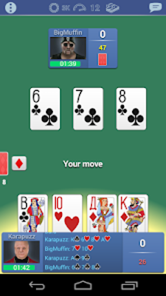 Burkozel card game online screenshot