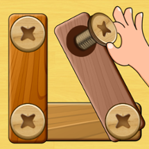 Wood Nuts & Bolts Puzzle Image