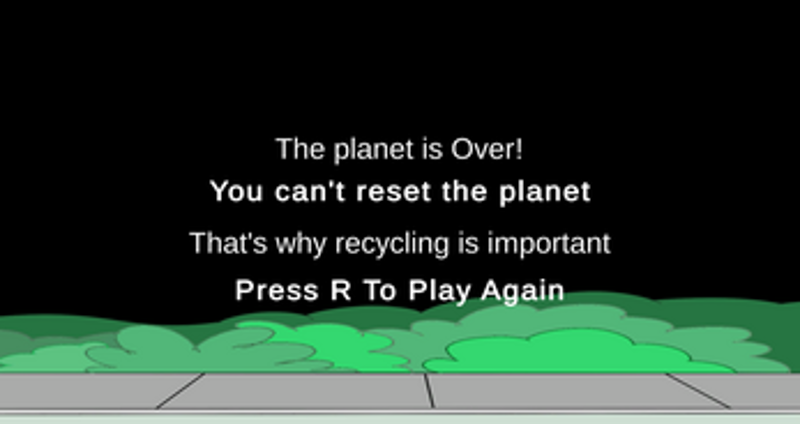 Can't reset the planet screenshot