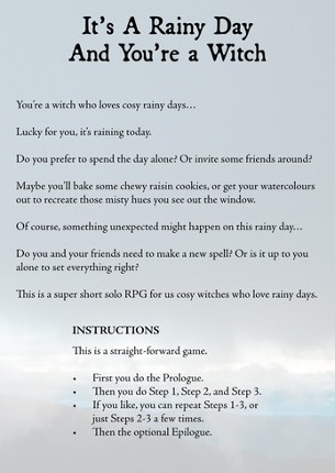 It's A Rainy Day And You're A Witch Image