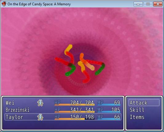 On the Edge of Candy Space: A Memory Image