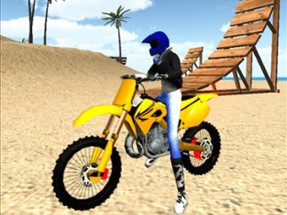 Beach Bike Stunt Image