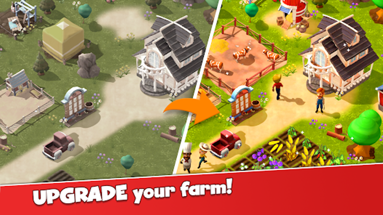 Happy Farm Town - Farm Games Image