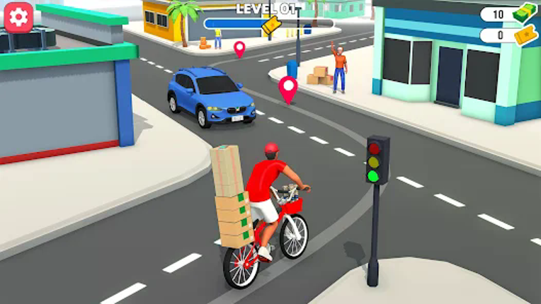 Delivery Boy Bicycle Game screenshot