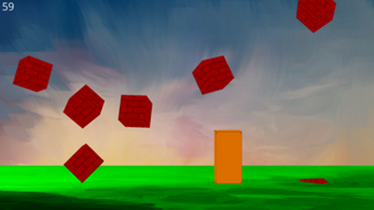 falling bricks- ursina screenshot