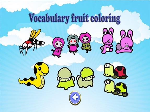 Animals Vocabulary Coloring Books screenshot