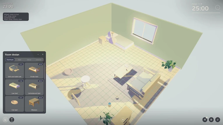 Cozy Cat Room: Focus Time with Your Cat screenshot