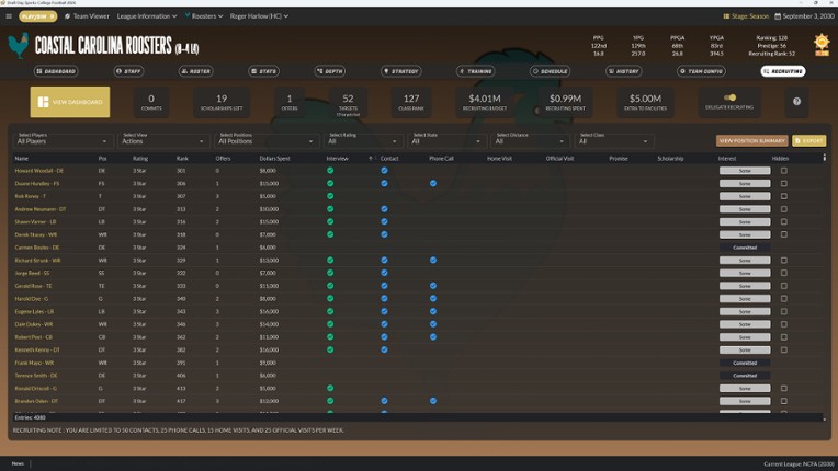 Draft Day Sports: College Football 2026 screenshot