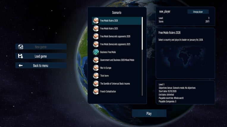 Geo-Political Simulator 2026 Edition screenshot