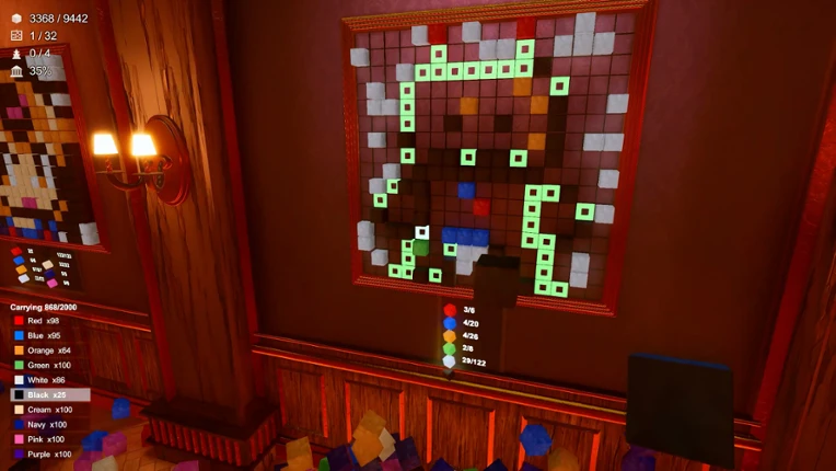 Pixel Chaos: Tidy Up the Museum Image