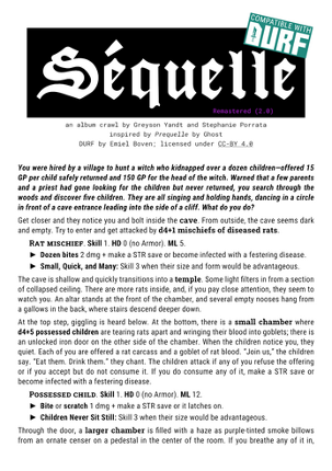 Séquelle | an Album Crawl for MÖRK BORG and DURF! Image