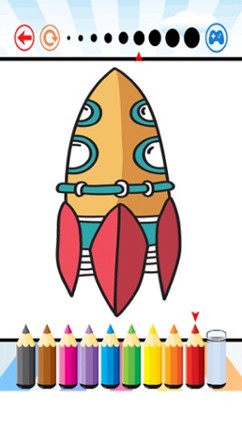 Spaceships Coloring Book - Activities for Kid screenshot