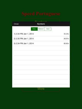 Speed Portuguese screenshot