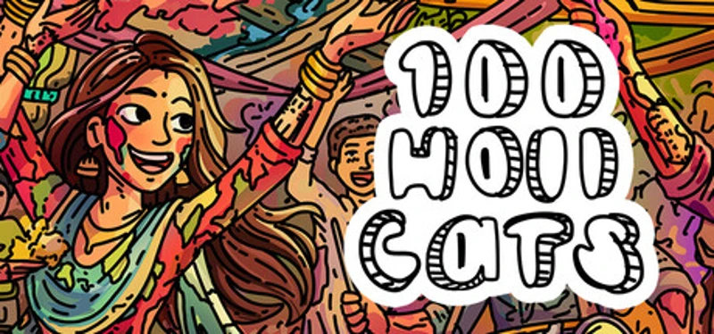 100 Holi Cats Image