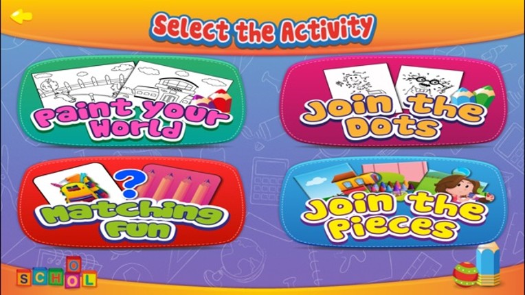 4 Kids Games In 1 | Paint - Connect The Dots - Jigsaw Puzzle and Matching Game screenshot