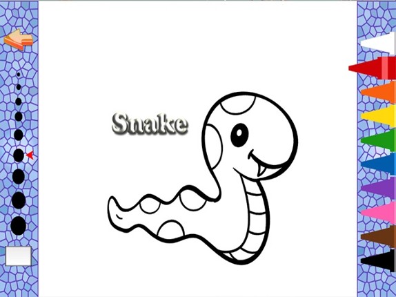 Animals Vocabulary Coloring Books screenshot