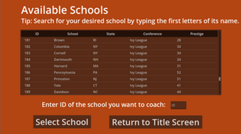 Armchair Coach: College Basketball screenshot