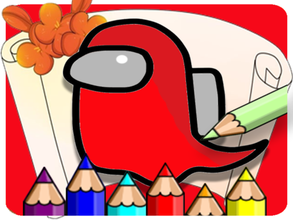 Coloring Book For Amoung Us Image