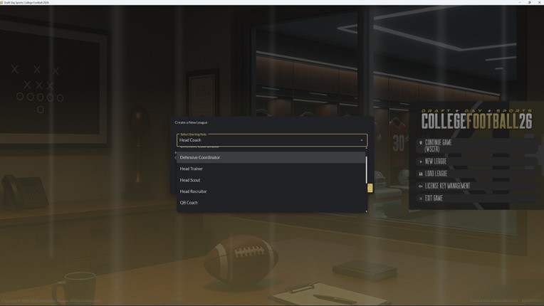 Draft Day Sports: College Football 2026 screenshot
