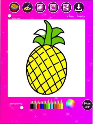 Fruit &amp; Vegetables Coloring screenshot