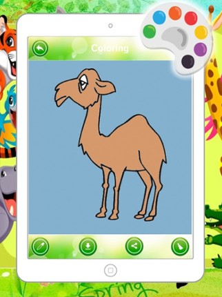 Funny Animal Coloring Paint Game For Kids screenshot