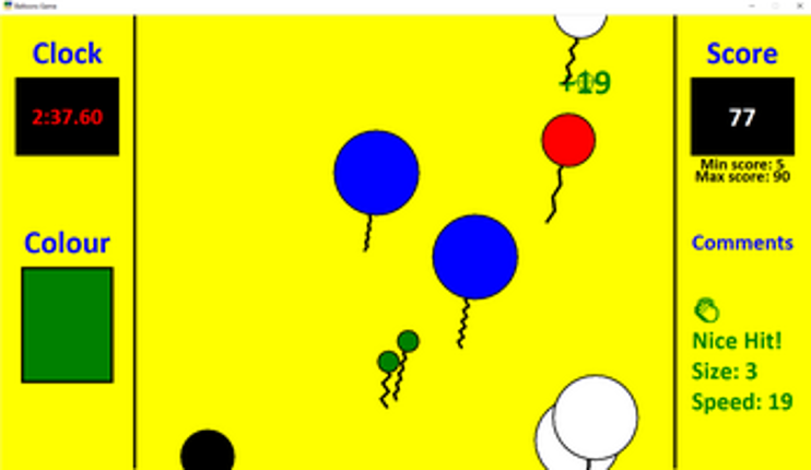Balloons popping game Image