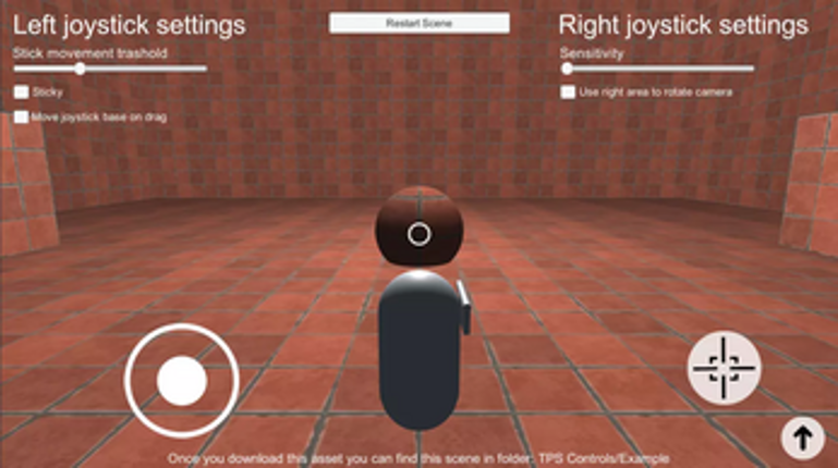 TPS Controls for mobile devices - Unity Source Code screenshot
