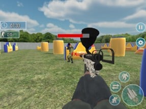 Paintball Shooting Arena 3D Image