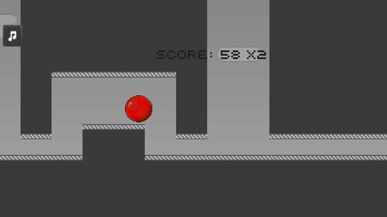 Red Ball Run 2 - Gray World Up Image