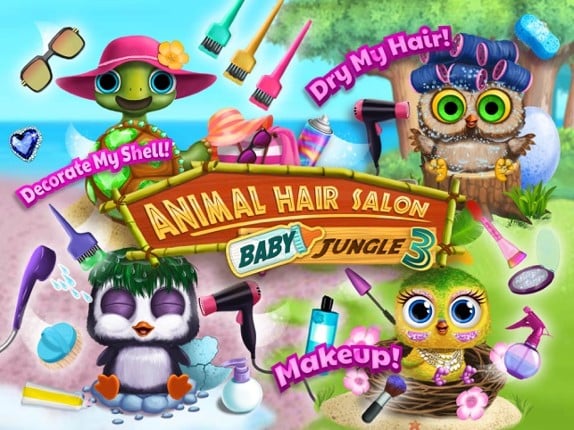 Baby Animal Hair Salon 3 - Newborn Hatch & Haircut screenshot